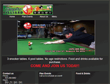 Tablet Screenshot of empirebilliard.com